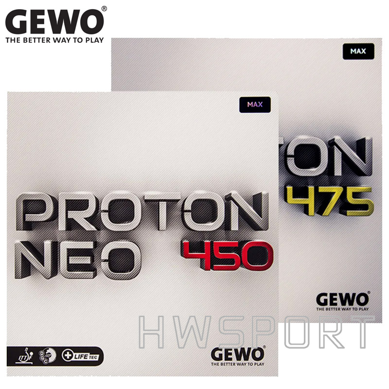 Table Tennis Germany - Neo table Tennisラバー、べたつかない舌ping、事前に調整された高密度スポンジ付きシート、ger多く製GEWO-PROTON