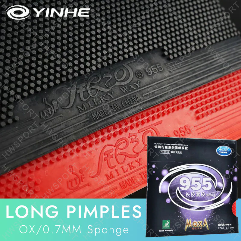 Donic Table Tennis Ball - YINHE 955 卓球ラバーロングピンプルアンチスピンピンポンラバーシート 955 OX/0.7 ミリメートルスポンジ