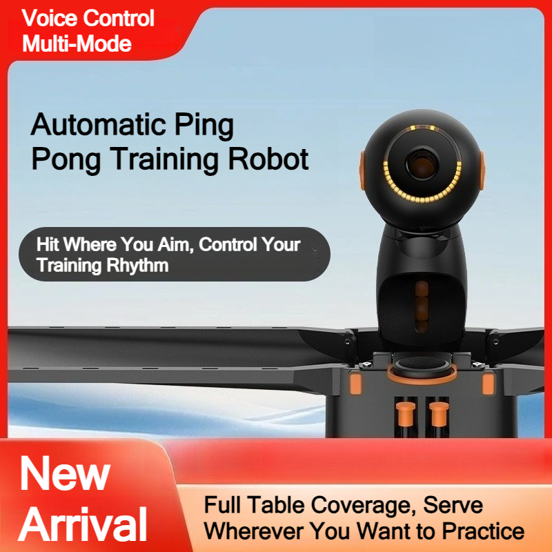 Table Tennis Robot - スマート卓球トレーニングロボット音声制御ボールリサイクルマルチスピン自動卓球サーブマシンさらに無料ギフト