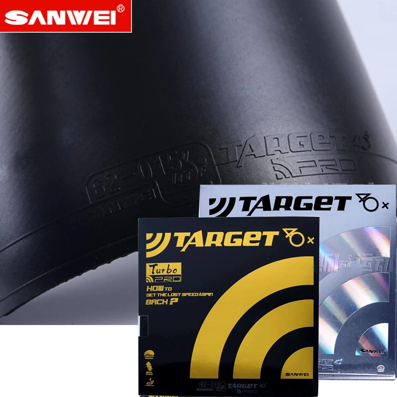 Table Tennis Germany - Sanwei-ヨーロッパのターゲット卓球ゴムシート、40プラスの吹き出物、べたつかないバックハンド、ittfラグはドイツのスポンジで承認されています