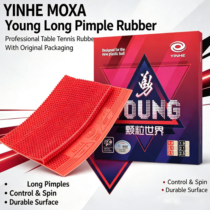 Table Tennis Video Game - オリジナル YINHE YOUNG ロングピンプアウト卓球ラバー OX シングルラバー