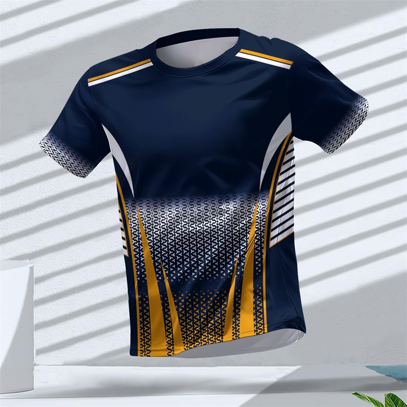 幾何学グラフィック 3D プリントスポーツ Tシャツ夏カジュ - Table Tennis China のレビューと価格