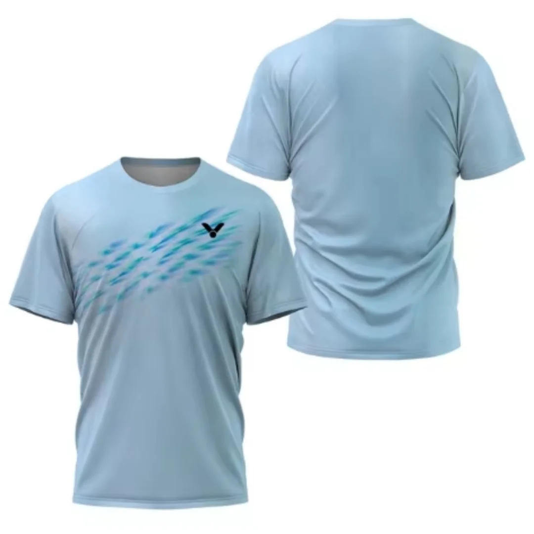レーザーネオンプリントメンズバドミントンTシャツ高級ブランド - Table Tennis China のレビューと価格
