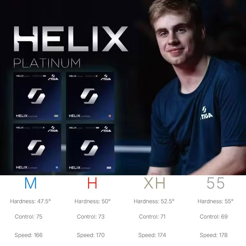 2026 STIGA HELIX プラチナ卓球ラバー ハイテ - Table Tennis Germany のレビューと価格