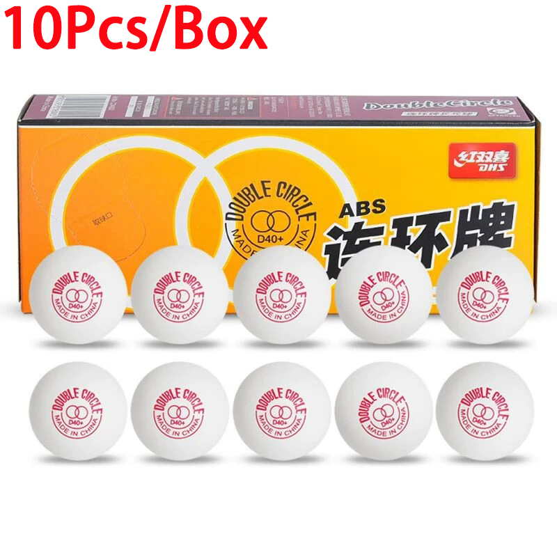 ダブルサークル卓球ボール 10 個/箱 DHS 卓球ボールト - Table Tennis Ball Brand のレビューと価格