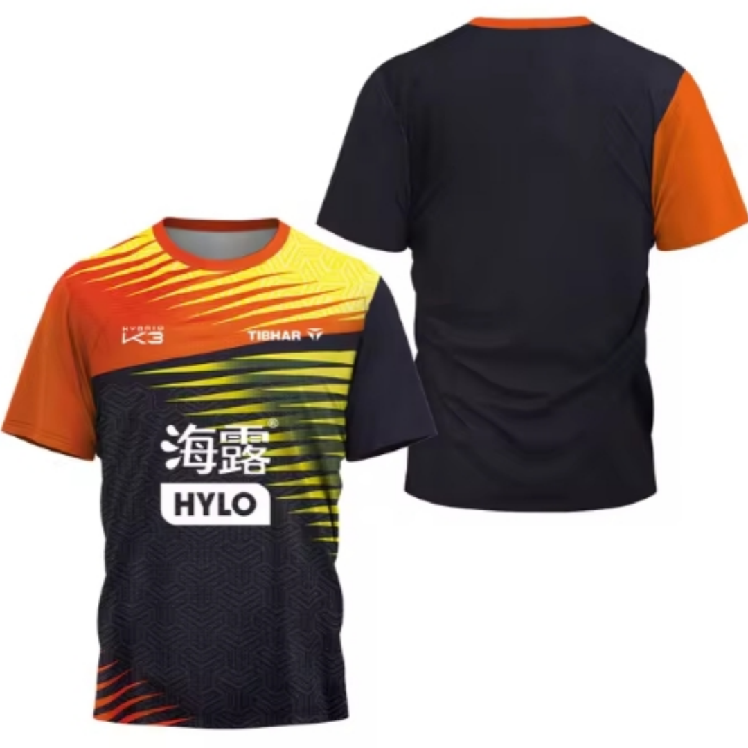 メンズ卓球Tシャツ,半袖,通気性,速乾性,三角形の断片,バド - Table Tennis China のレビューと価格