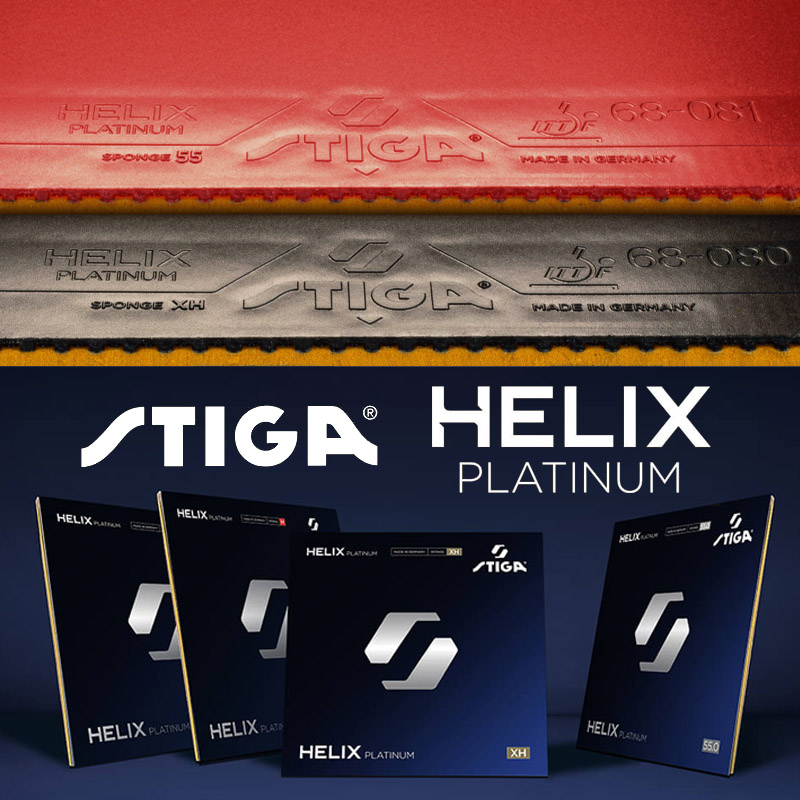 STIGA HELIX プラチナシリーズ卓球ラバー ハイテン - Table Tennis Germany のレビューと価格