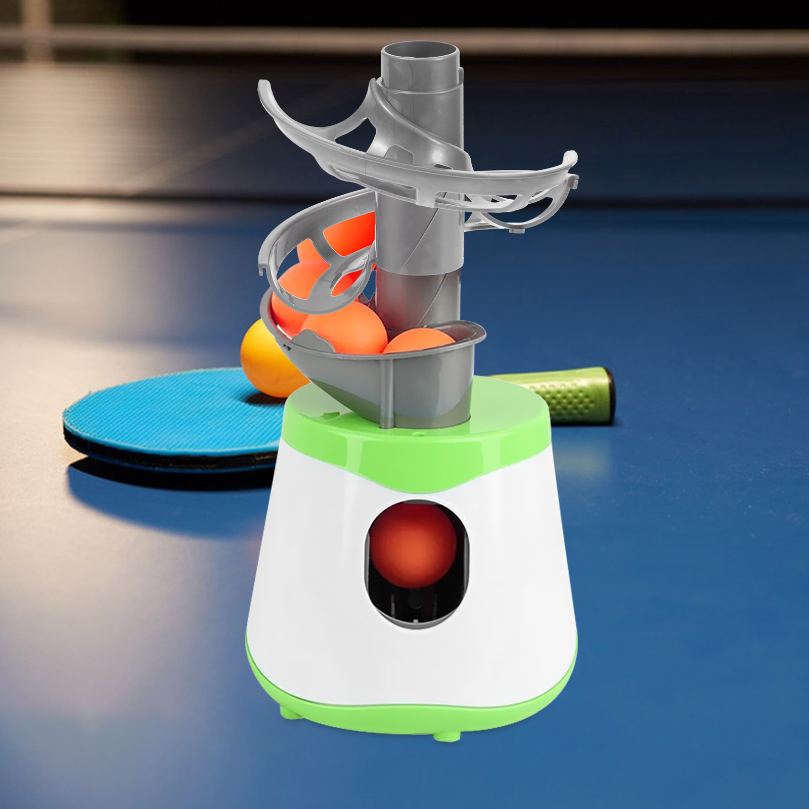 ピンポンマシン ボール溝付き卓球ランチャー レール式プラスチ - Table Tennis Robot のレビューと価格