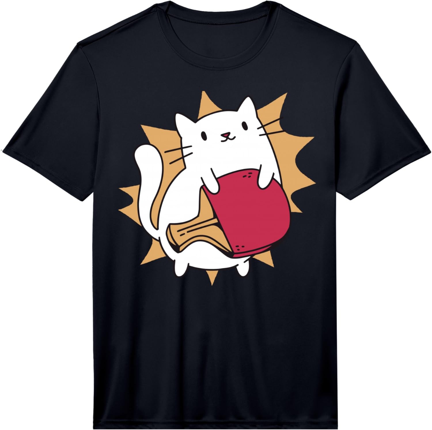 卓球黒猫ピンポン黒衣装猫ピンポン Tシャツストリートウェア服 - Table Tennis China のレビューと価格