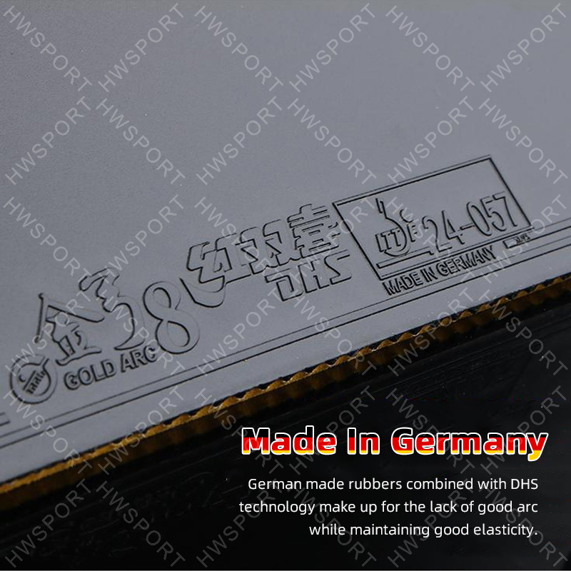 DHS ゴールド アーク 8 卓球ラバー ベタつかない ドイ - Table Tennis Germany のレビューと価格