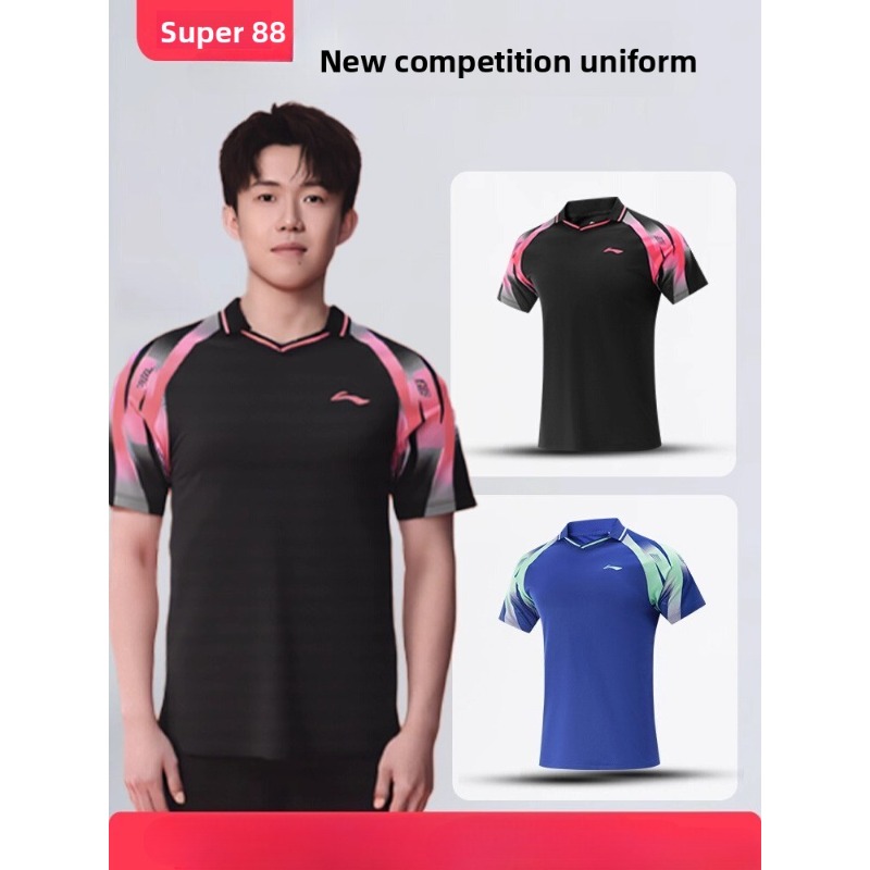 李寧卓球プロトレーニングスーツセット、速乾性通気性半袖ショー - Table Tennis China のレビューと価格