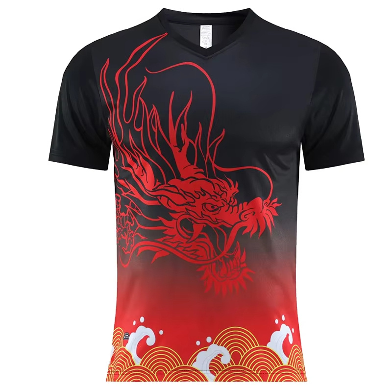 男性と女性のための速乾性卓球Tシャツ,半袖トレーニングトップ - Table Tennis China のレビューと価格