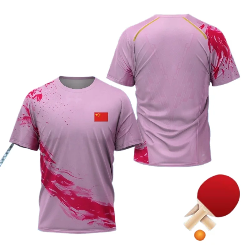中国ドラゴン卓球グラフィック Tシャツ男性用衣類ファッション - Table Tennis China のレビューと価格