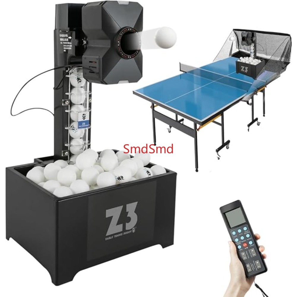 最新の自動卓球ロボット、ボールの受け取りと排出のための複数の - Table Tennis Robot のレビューと価格