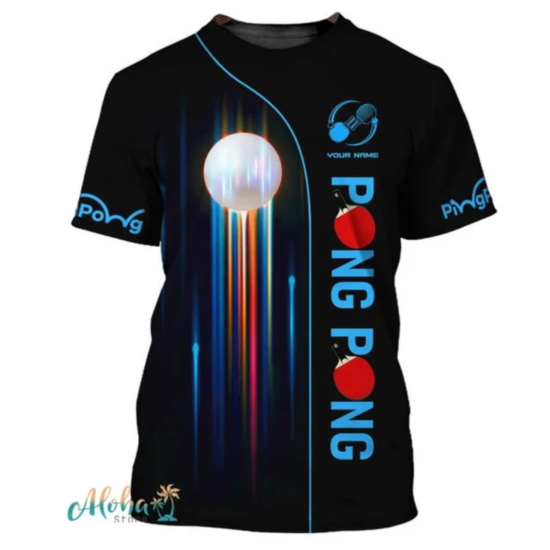 メンズ半袖クルーネックTシャツ,ピンポントップ,フルプリント - Table Tennis China のレビューと価格